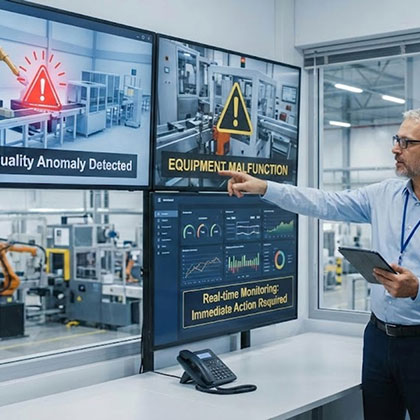 실시간 품질 이탈 및 이상 징후 탐지 모니터링 화면